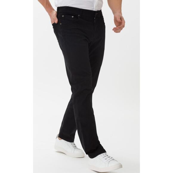 Brax Feel Good Cooper Fancy Regular Fit Pant Mens 44x32 Perma Black New - Picture 1 of 10